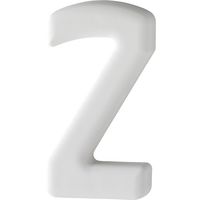 Hausnummer Kunststoff weiß 2