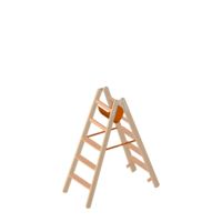 Holz-Stufen-Stehleiter 2x5