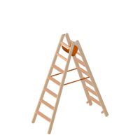 Holz-Stufen-Stehleiter 2x7