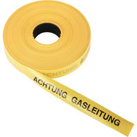 Trassenwarnband 40 mmx250 m Gasleitung Achtung Gasleitung, gelb