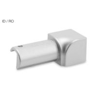 Schl.RONDEC ID/RO110EB Innenecke Dekorprofil Edelstahlimitat H=11mm