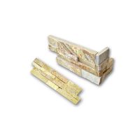 Verbl. Inka Rox 55/60x15x2,5-3,5cm gelbgrau, Quarzit, China