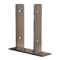 Pfostenträger zum Aufdübeln fvz 121 mm mit Bodenplatte