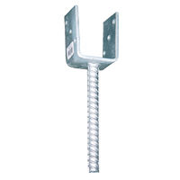 Pfostenträger U-Form fvz 91x200x20 mm mit Dolle