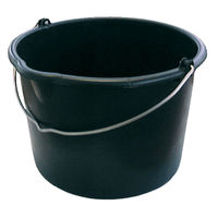 Baueimer 20 ltr. schwarz mit Bügel
