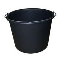 Baueimer 12 ltr. schwarz mit Bügel