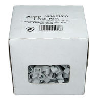Iso Schellen 10-14mm grau 200St