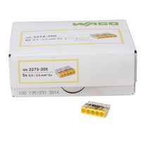 Steckklemme WAGO Profi-Pack 5-polig gelb/transparent 100 Stück