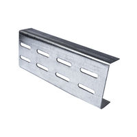 UA 100 Profil m.zweireih. Lochung 4m 8,2x40 mm, Stahl verz.