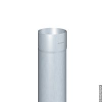 Rheinzink Zink Fallrohr rund 0,65mm Durchmesser: 100mm, L: 3000mm prePatina walzblank