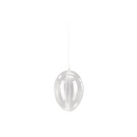 Plastik-Ei kristall 2tlg. 10 cm