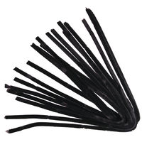 Chenilledraht  schwarz  50 cm