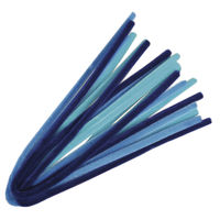 Chenilledraht-Mischung blau Töne 50x,9cm