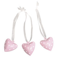 Glöckchen Herz babyrosa 3x2,5cm