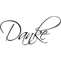 Stempel  Danke 3x6cm