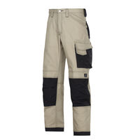 Bundhose Canvas + Gr. 46, khaki/schwarz 60% Baumwolle 40 % Polyester
