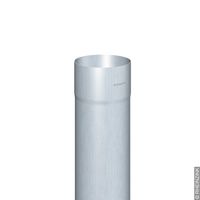Regenfallrohr rund 0,7x76mm 2m walzblank