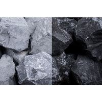 Basalt Stein Steinschlag 30-60mm 20kg grau-schwarz