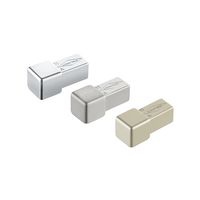 CUBELINE Eckstück Edelstahl 11mm natur, kreuzgeschliffen