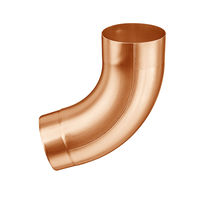 CU-Ablaufrohrbogen DN100 72° ST