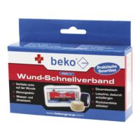 Wund-Schnellverband Box CareLine beige/blau, 2 Rollen 25mmx4,5m