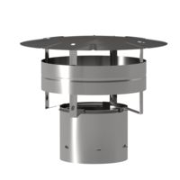 Regenhaube Edelstahl 18cm