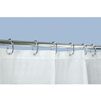 Ringe f. Duschvorhang Silber (12 Stück)