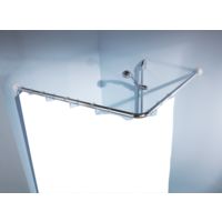 Winkelstange Chromfarbig 90x90 cm (25mm)