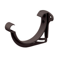 Stirnbretthalter 86108 NW 100 dunkelbr. für Halbrundrinne