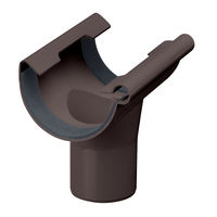 Ablaufstutzen z.Klemmen 86117 DN 100/75 dunkelbraun