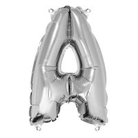 Folienballon silber Buchstabe A 40cm