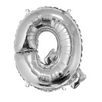 Folienballon silber Buchstabe Q 40cm