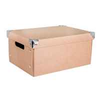 Aufbewahrungsbox 30x22x14cm z.zusammenf. Pappm.