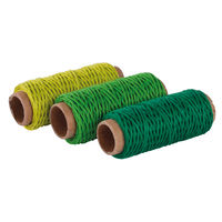 Hanfkordel-set grün Ø1mm 3Fb.ß12m 36m