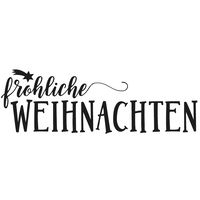 Stempel fröhliche Weihnachten 3x8cm