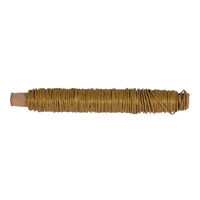 Papierdraht gold matt Ø0,55mm 50g 20m auf Holzwickel