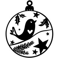 Stempel Christbaumkugel 6x7cm