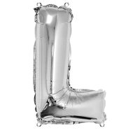 Folienballon silber Buchstabe L 40cm