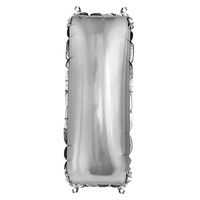 Folienballon silber Buchstabe I 40cm
