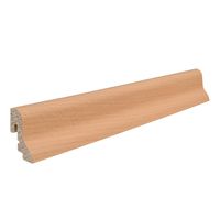 Stecksockelleiste 19x39mm geschw. 2,5m Buche gedämpft furniert versiegelt matt