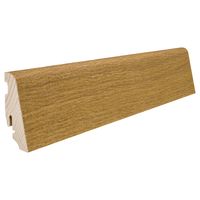 Stecksockelleiste 19x58mm 2,2m Eiche strukturiert furniert geölt
