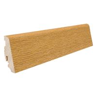 Stecksockelleiste 19x58mm 2,2m Eiche struriert furniert versiegelt matt