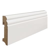 Sockelleiste Altdeutsches Profil 18x90mm 2,4m MDF weiß lackiert