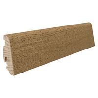 Stecksockelleiste 19x58mm 2,2m Eiche samtbraun furniert geölt