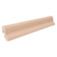 Stecksockelleiste 19x39mm geschw. 2,5m Eiche puroweiß,sand pur furniertgeölt