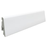 Stecksockelleiste 13,5x58 mm 2,4m PS-Schaum weiß wasserfest für Disano Pro