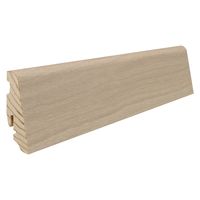 Stecksockelleiste 19x58mm 2,2m Eiche sandgrau furniert geölt