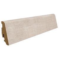 Stecksockelleiste 19x58mm 2,2m Dekor Eiche Siena samtweiß