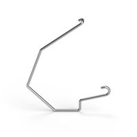 Seitenfalzklammer 499-2/1/2,2mm ZIAL für ClipHOLSTER, eckig
