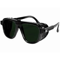 Schutzbrille mit Bügel grün A5